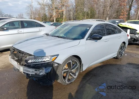 2021 Honda Accord Sport из США, поврежденный, VIN 1HGCV1F34MA044381